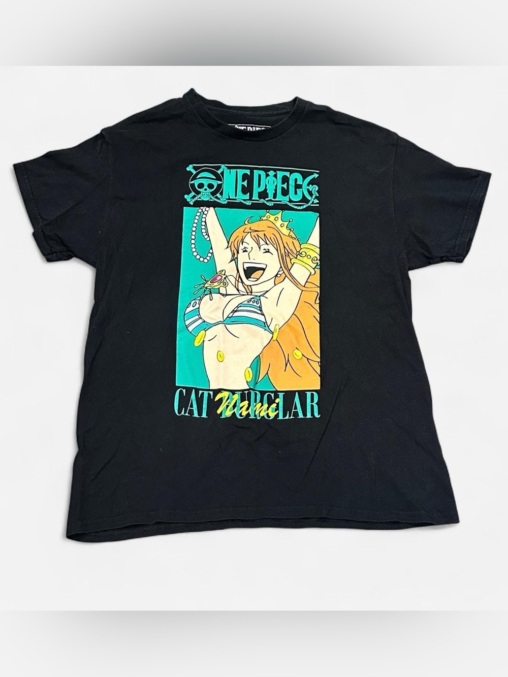 One Piece Cat Burglar Nami Graphic T-Shirt Adult Large